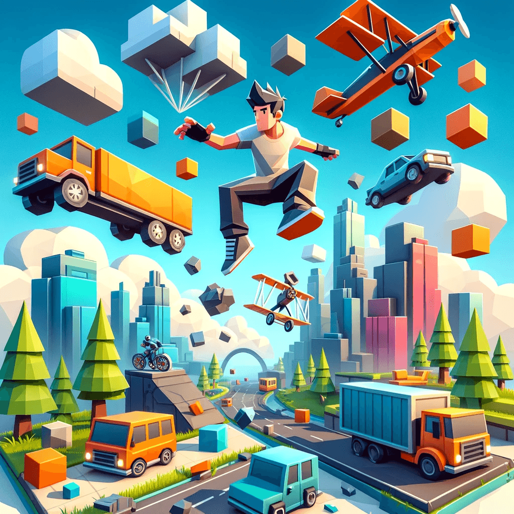 Only Jump Up! 3D Parkour key art